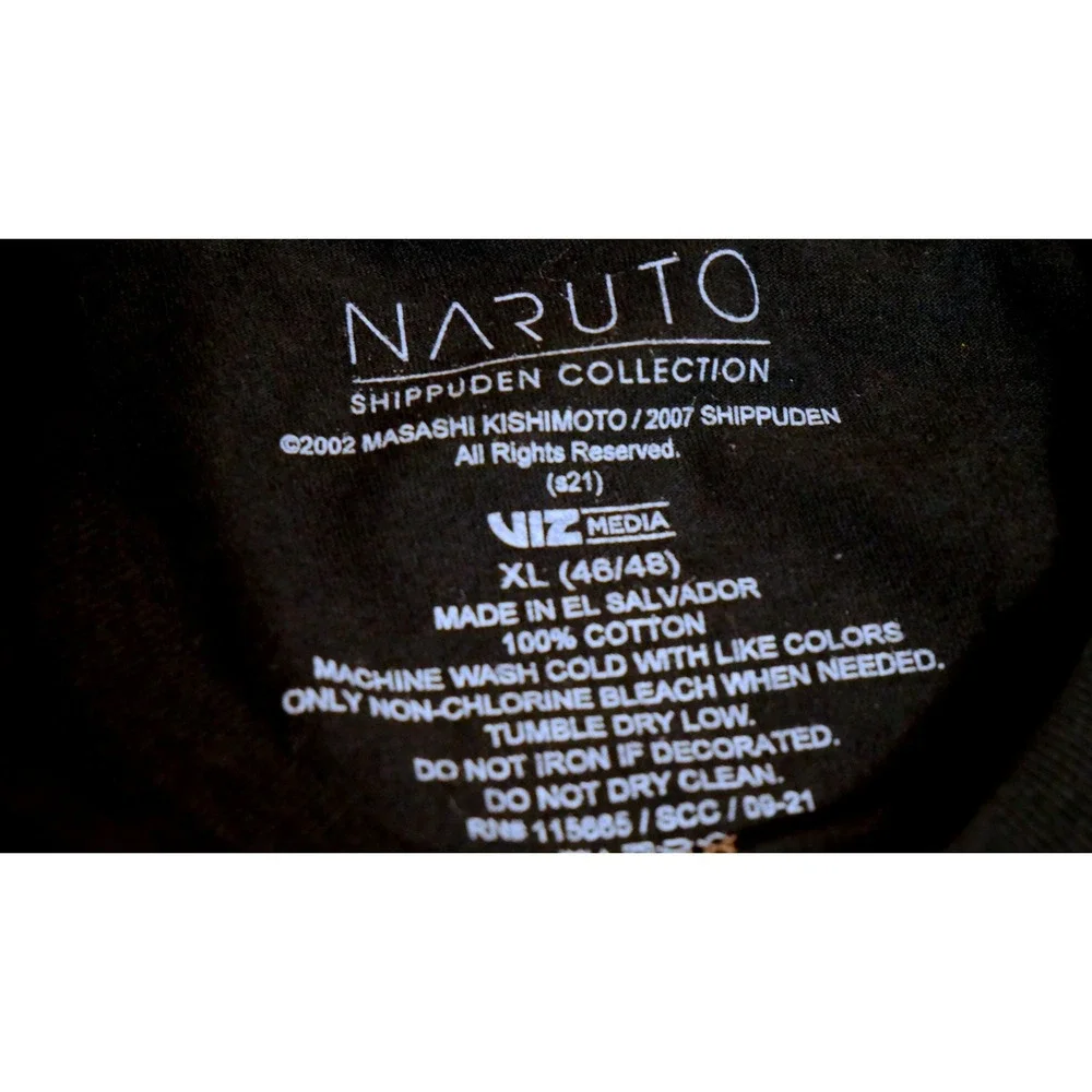Naruto Shippuden Ichiraku Ramen Shop Black Graphic T-Shirt Mens XL Viz Media NEW